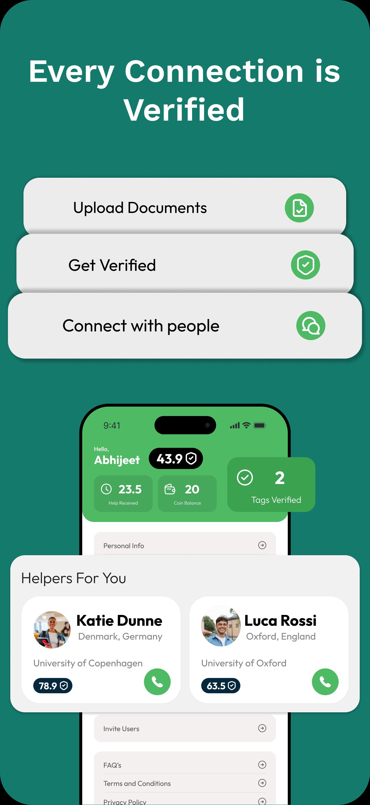 Verified Connections